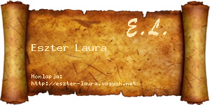 Eszter Laura névjegykártya