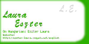 laura eszter business card